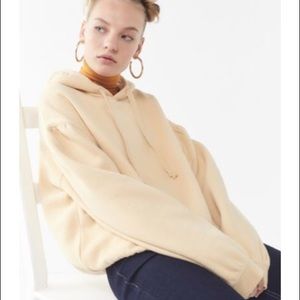 URBAN OUTFITTERS beige river hoodie